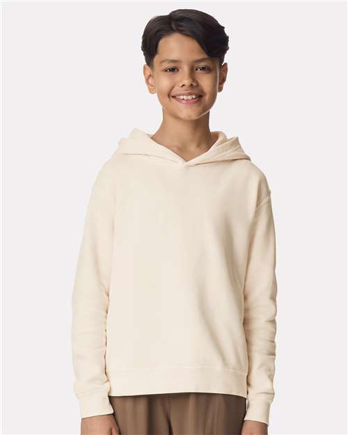 Comfort Colors 1467Y - Youth Garment-Dyed Lightweight Hooded Sweatshirt - Ivory