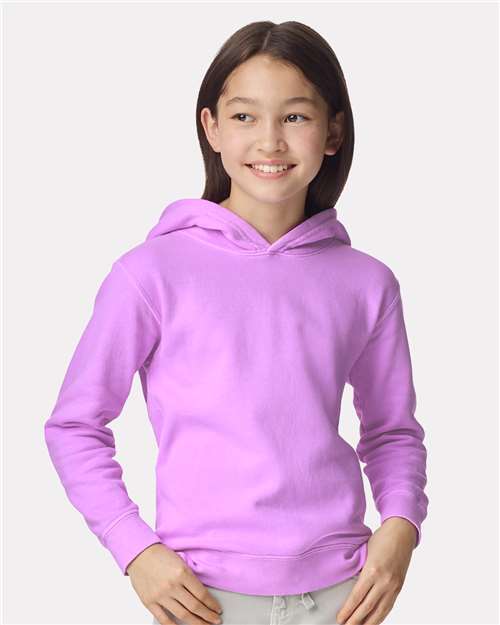 Comfort Colors 1467Y - Youth Garment-Dyed Lightweight Hooded Sweatshirt - Neon Violet