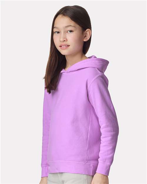 Comfort Colors 1467Y - Youth Garment-Dyed Lightweight Hooded Sweatshirt - Neon Violet