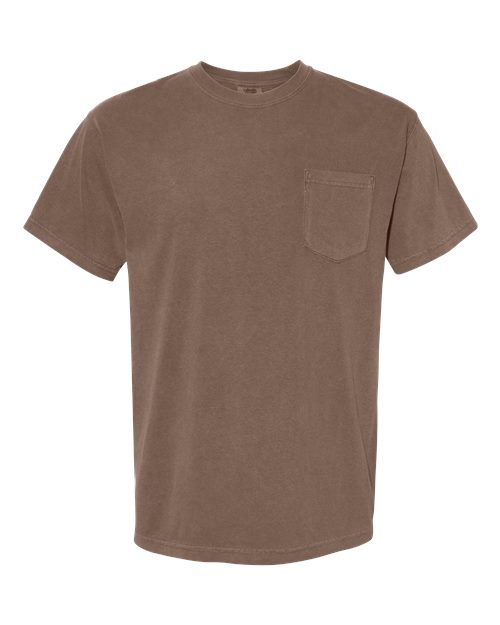 Comfort Colors 6030 - Unisex Garment-Dyed Heavyweight Pocket T-Shirt - Espresso