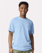 Comfort Colors 6030 - Unisex Garment-Dyed Heavyweight Pocket T-Shirt - Hydrangea