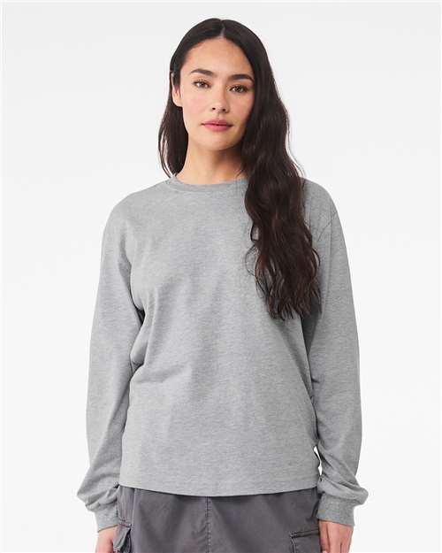 BELLA + CANVAS 3511 - 6 oz. Heavyweight Long Sleeve Tee - Athletic Heather