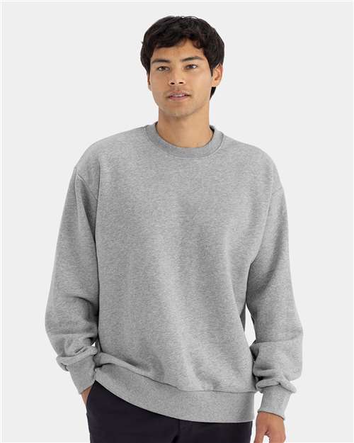 Next Level 9007 - Unisex Heavyweight Crewneck Sweatshirt - Heather Grey