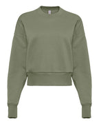 Next Level 9087 - Women's Heavyweight Crewneck Sweatshirt - Light Olive