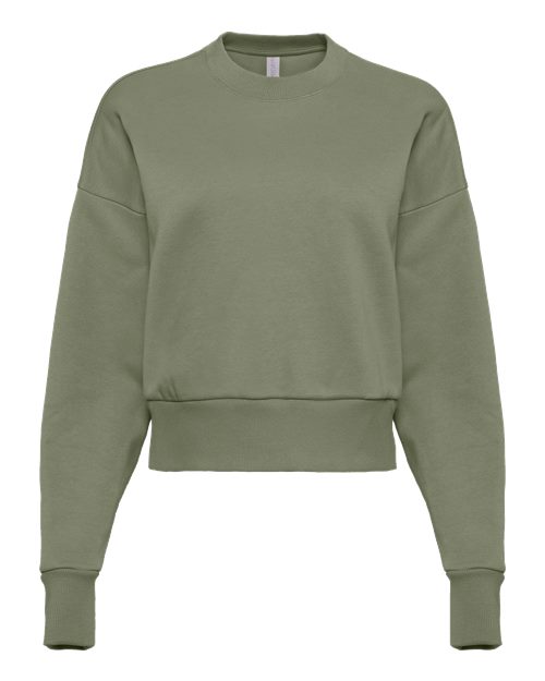 Next Level 9087 - Women's Heavyweight Crewneck Sweatshirt - Light Olive