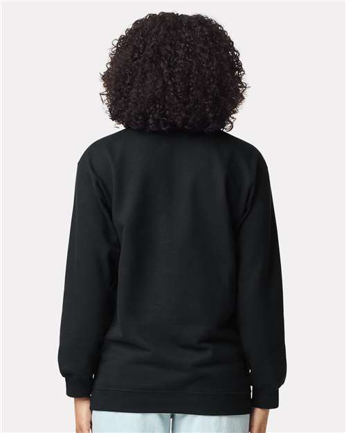Gildan SF008 - Unisex Softstyle Midweight 1/4 Zip Sweatshirt - Black