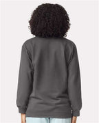 Gildan SF008 - Unisex Softstyle Midweight 1/4 Zip Sweatshirt - Charcoal