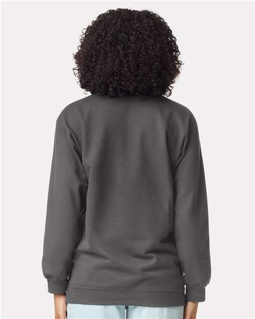 Gildan SF008 - Unisex Softstyle Midweight 1/4 Zip Sweatshirt - Charcoal