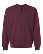 Gildan SF008 - Unisex Softstyle Midweight 1/4 Zip Sweatshirt - Maroon