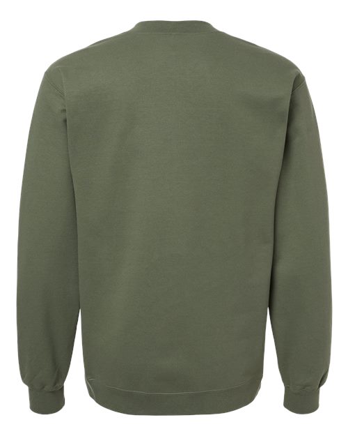 Gildan SF008 - Unisex Softstyle Midweight 1/4 Zip Sweatshirt - Military Green
