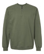 Gildan SF008 - Unisex Softstyle Midweight 1/4 Zip Sweatshirt - Military Green