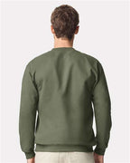 Gildan SF008 - Unisex Softstyle Midweight 1/4 Zip Sweatshirt - Military Green
