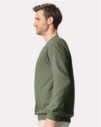 Gildan SF008 - Unisex Softstyle Midweight 1/4 Zip Sweatshirt - Military Green