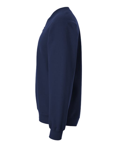 Gildan SF008 - Unisex Softstyle Midweight 1/4 Zip Sweatshirt - Navy