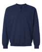 Gildan SF008 - Unisex Softstyle Midweight 1/4 Zip Sweatshirt - Navy
