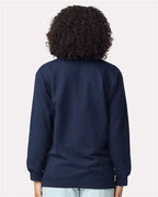 Gildan SF008 - Unisex Softstyle Midweight 1/4 Zip Sweatshirt - Navy