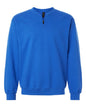Gildan SF008 - Unisex Softstyle Midweight 1/4 Zip Sweatshirt - Royal