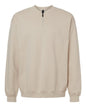 Gildan SF008 - Unisex Softstyle Midweight 1/4 Zip Sweatshirt - Sand