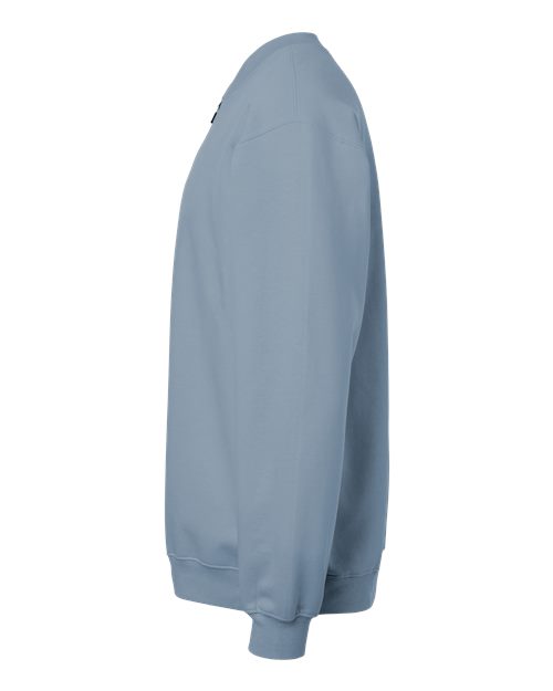 Gildan SF008 - Unisex Softstyle Midweight 1/4 Zip Sweatshirt - Stone Blue