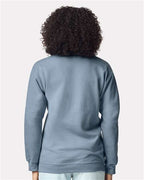 Gildan SF008 - Unisex Softstyle Midweight 1/4 Zip Sweatshirt - Stone Blue