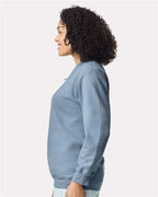 Gildan SF008 - Unisex Softstyle Midweight 1/4 Zip Sweatshirt - Stone Blue