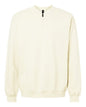 Gildan SF008 - Unisex Softstyle Midweight 1/4 Zip Sweatshirt - Off White
