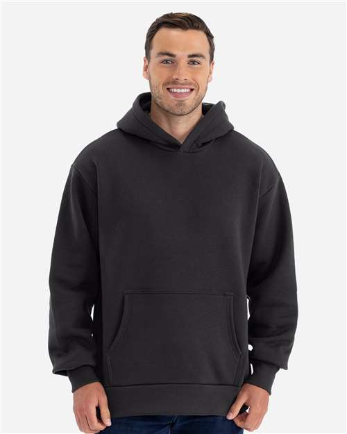 Next Level 9307 - Unisex Heavyweight Fleece Hoodie Sweatshirt - Graphite Black