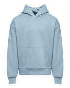 Next Level 9307 - Unisex Heavyweight Fleece Hoodie Sweatshirt - Stonewash Denim