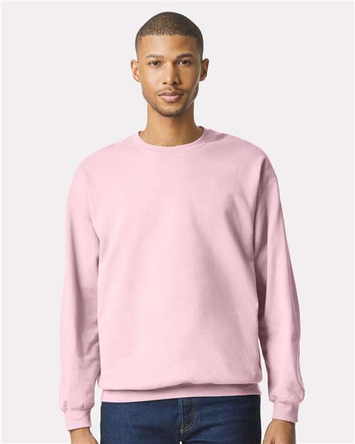 Gildan SF000 - Unisex Softstyle Midweight Crewneck Sweatshirt - Light Pink