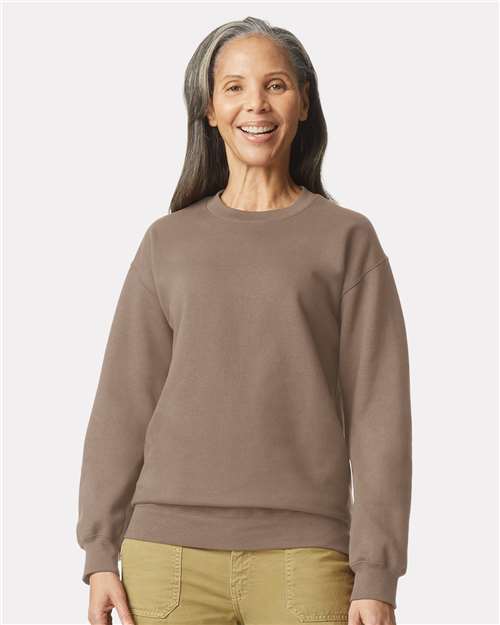 Gildan SF000 - Unisex Softstyle Midweight Crewneck Sweatshirt - Brown Savana
