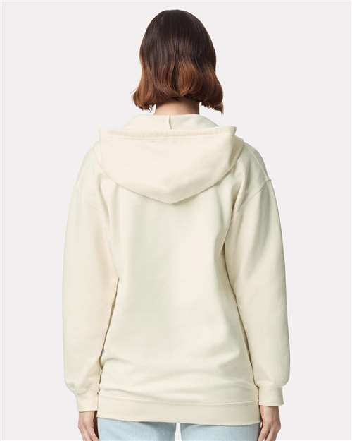 Gildan SF600 - Unisex Softstyle Full-Zip Hooded Sweatshirt - Off White