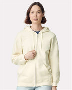 Gildan SF600 - Unisex Softstyle Full-Zip Hooded Sweatshirt - Off White