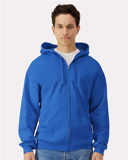 Gildan SF600 - Unisex Softstyle Full-Zip Hooded Sweatshirt - Royal