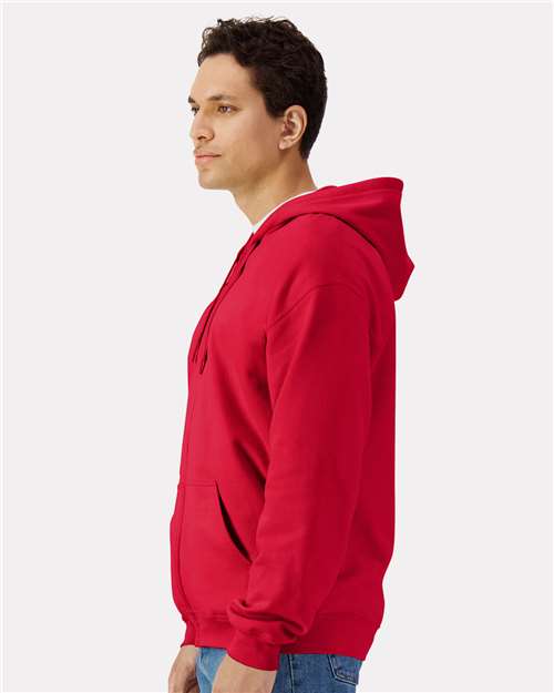 Gildan SF600 - Unisex Softstyle Full-Zip Hooded Sweatshirt - Red