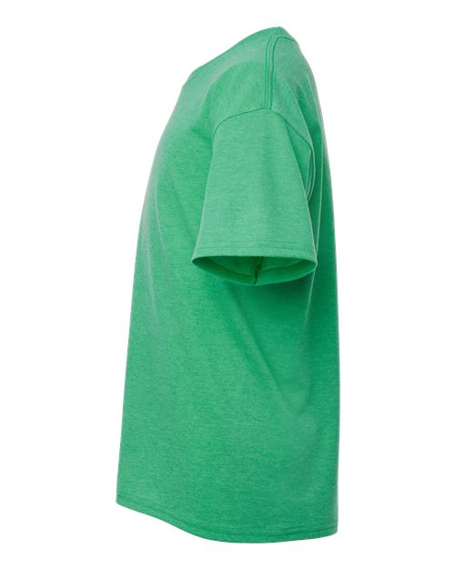 Gildan 64000B - Youth Softstyle T-Shirt - Heather Irish Green