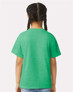 Gildan 64000B - Youth Softstyle T-Shirt - Heather Irish Green