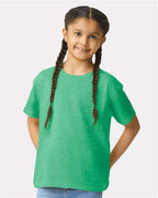 Gildan 64000B - Youth Softstyle T-Shirt - Heather Irish Green