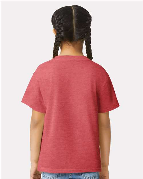 Gildan 64000B - Youth Softstyle T-Shirt - Heather Red