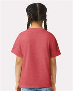 Gildan 64000B - Youth Softstyle T-Shirt - Heather Red