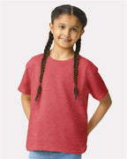 Gildan 64000B - Youth Softstyle T-Shirt - Heather Red