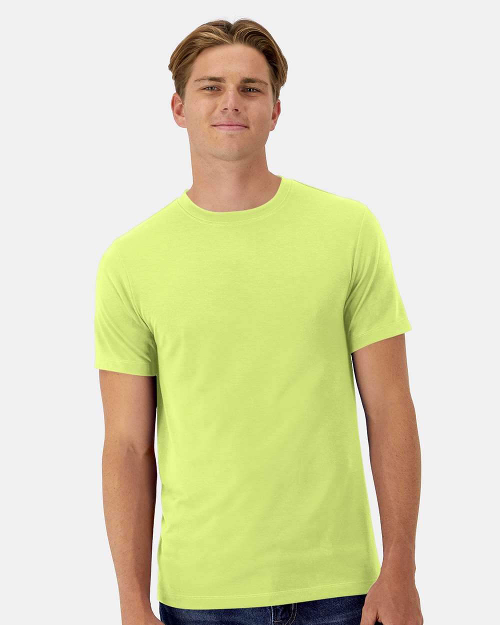 Hanes 4873 - Unisex Cool DRI® Cotton Touch T-Shirt — Safety Green