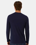 Hanes 484L - Unisex Cool DRI® Cotton Touch Long Sleeve T-Shirt - Athletic Navy