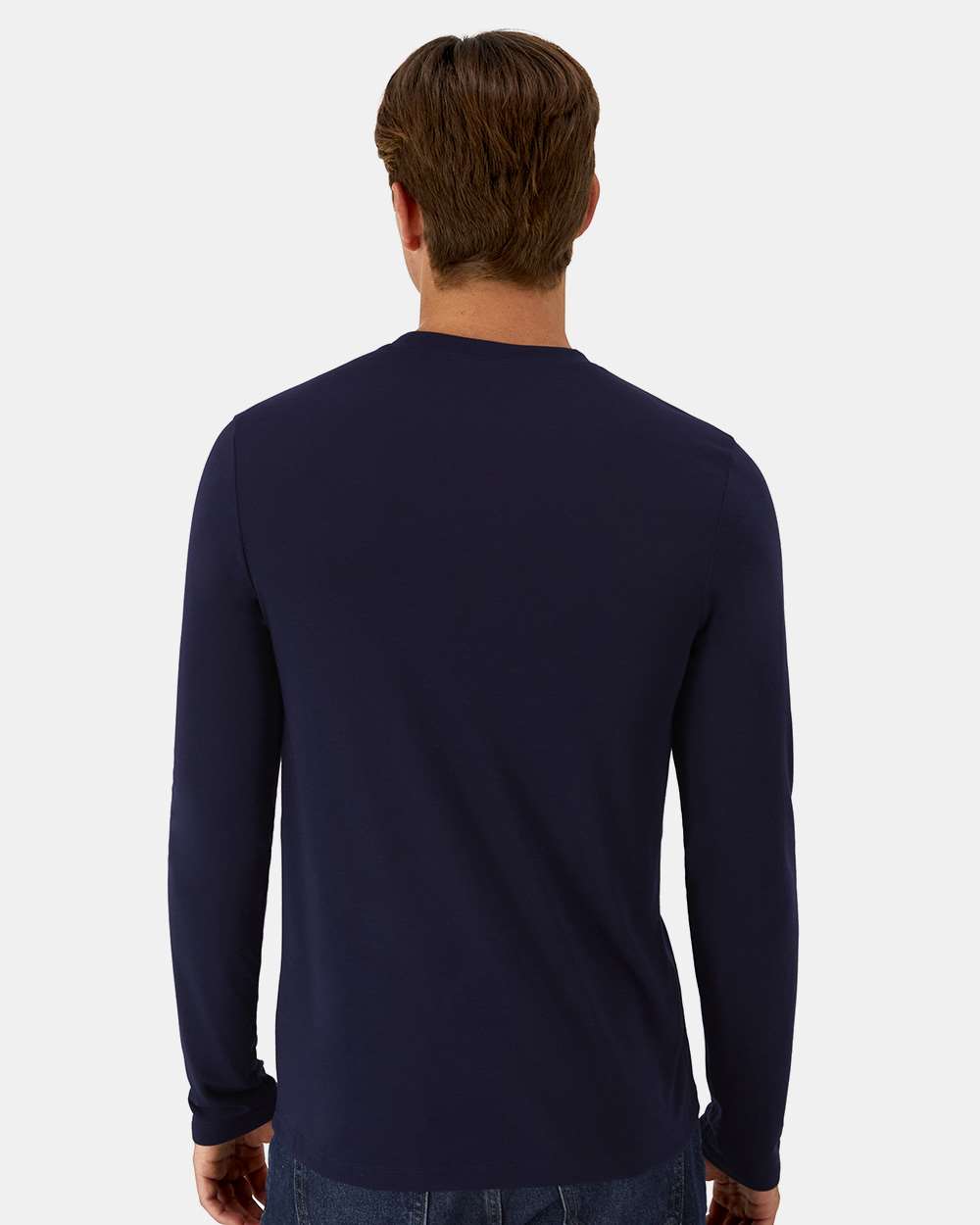 Hanes 484L - Unisex Cool DRI® Cotton Touch Long Sleeve T-Shirt - Athletic Navy