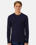 Hanes 484L - Unisex Cool DRI® Cotton Touch Long Sleeve T-Shirt — Athletic Navy