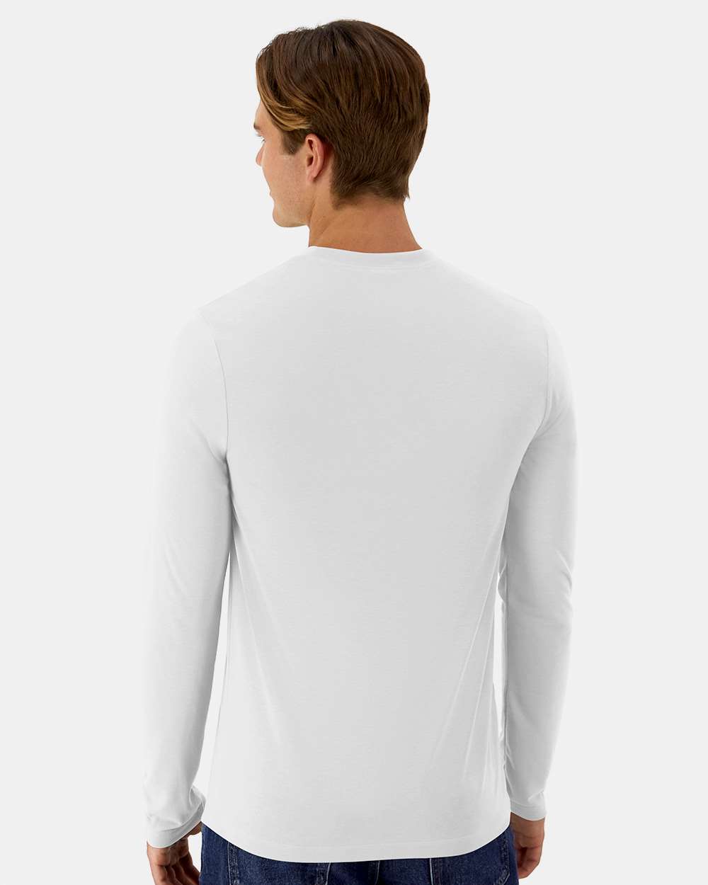 Hanes 484L - Unisex Cool DRI® Cotton Touch Long Sleeve T-Shirt - White