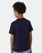 Hanes 484Y - Youth Cool DRI® Cotton Touch T-Shirt - Athletic Navy