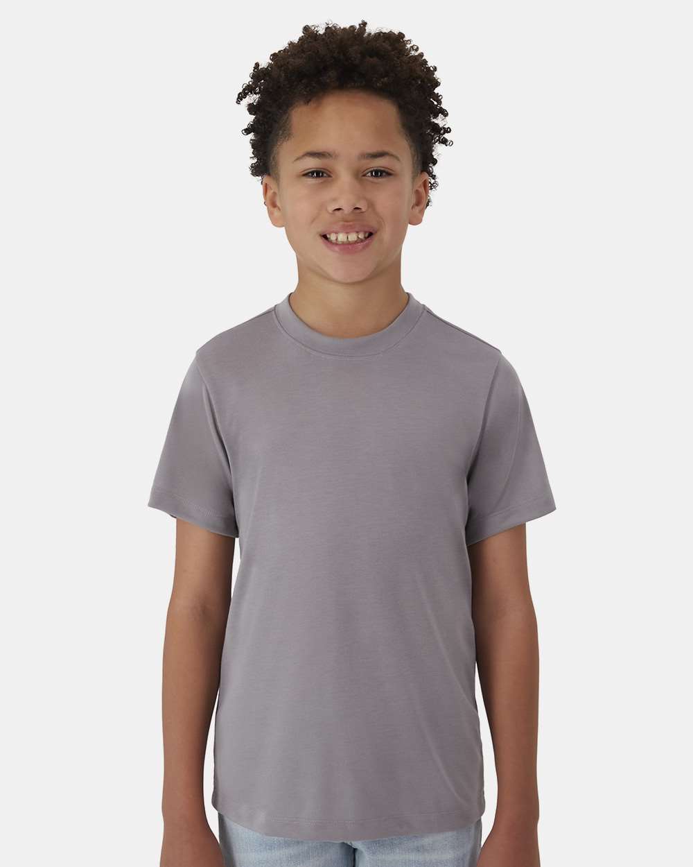 Hanes 484Y - Youth Cool DRI® Cotton Touch T-Shirt — Graphite
