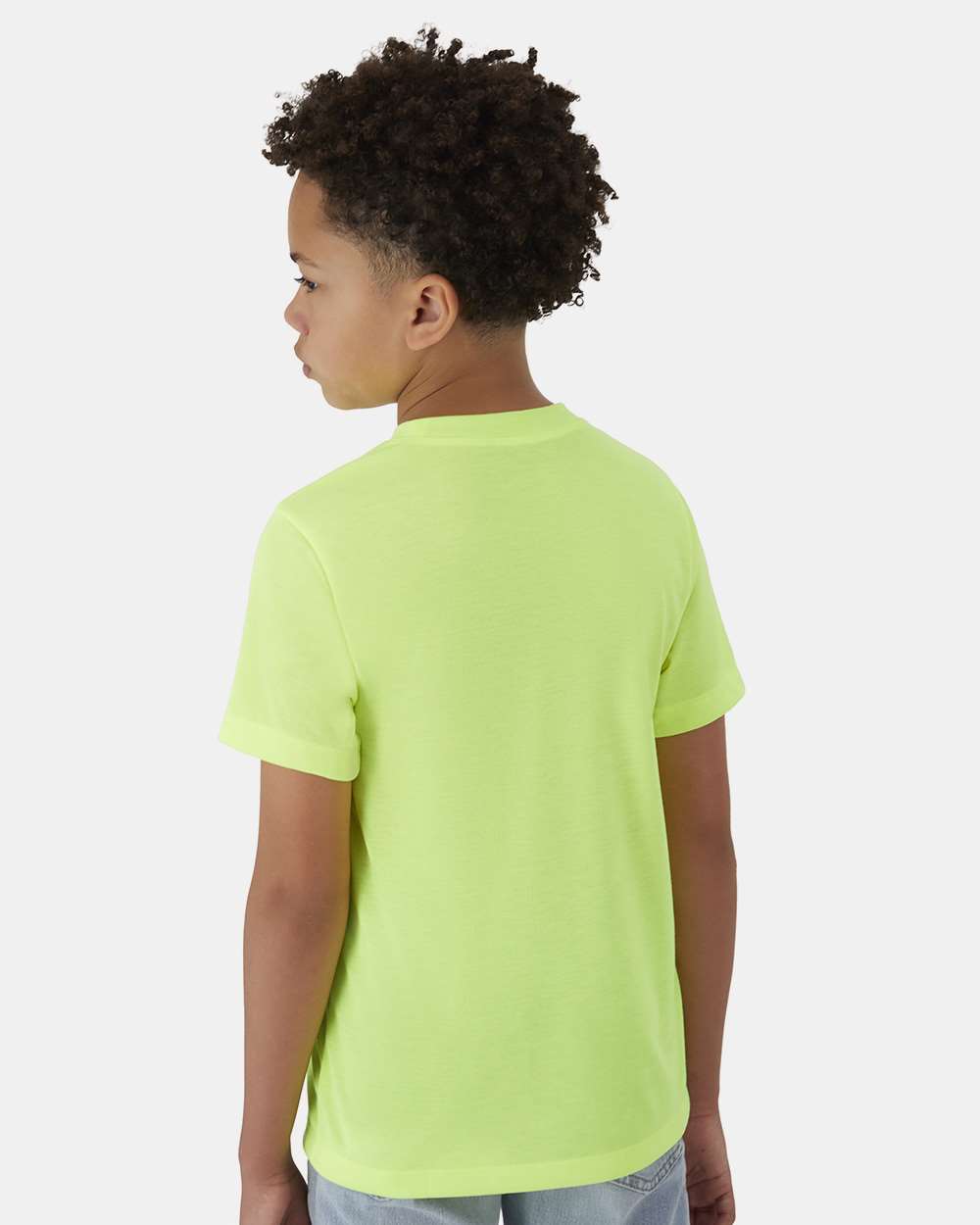 Hanes 484Y - Youth Cool DRI® Cotton Touch T-Shirt - Safety Green