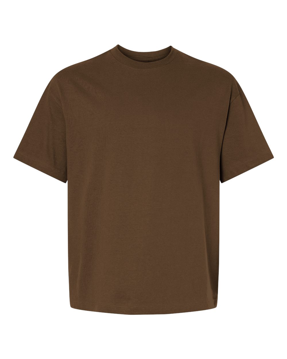 Hanes 5180R - Unisex Beefy-T® Retro Street T-Shirt — Army Brown (flat)