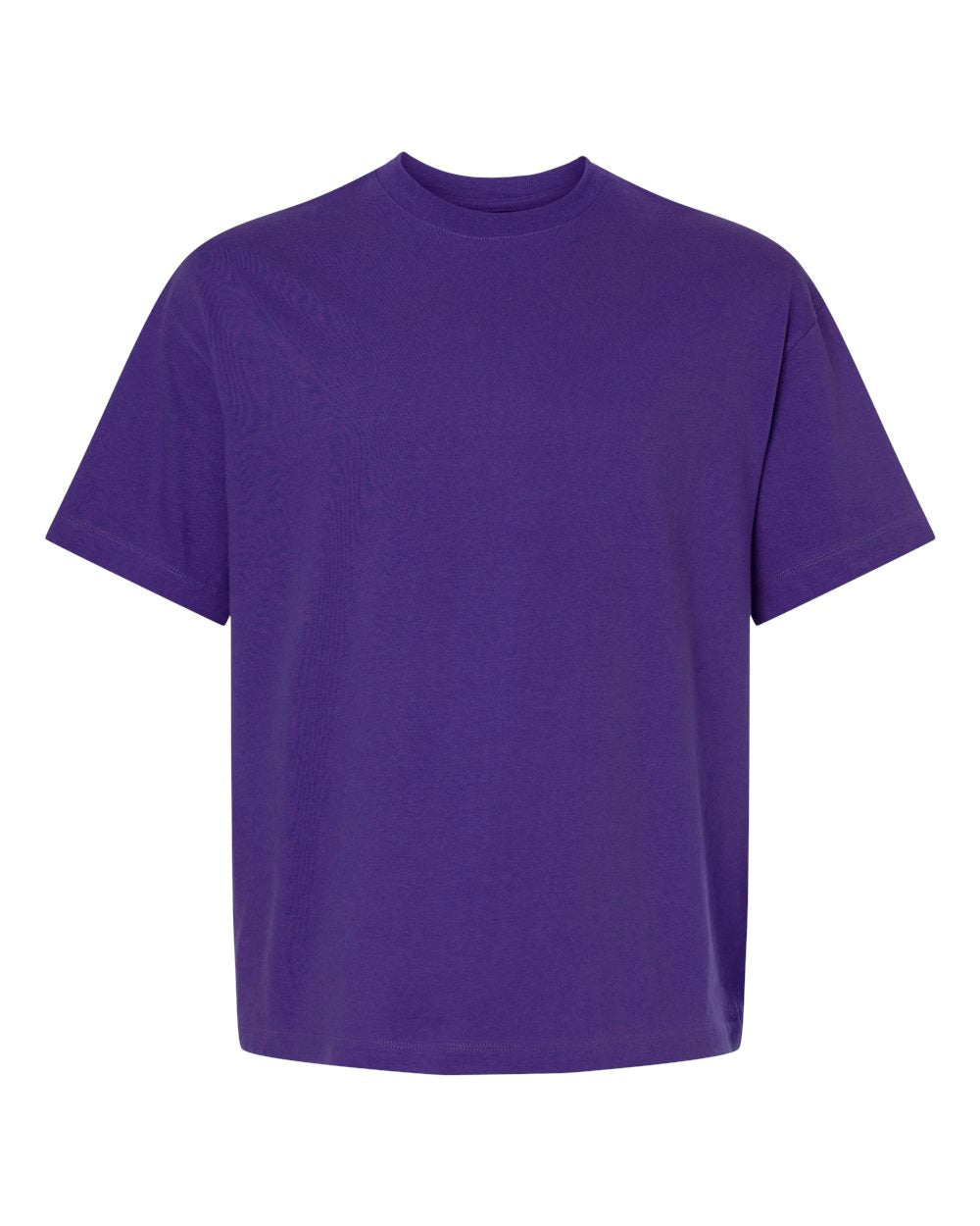 Hanes 5180R - Unisex Beefy-T® Retro Street T-Shirt — Athletic Purple (flat)